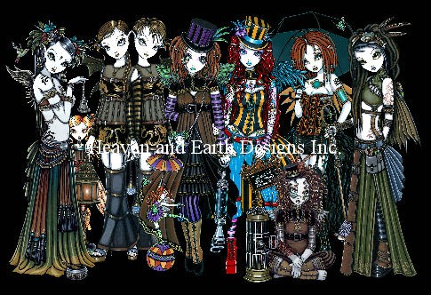 Supersized Circus Fairies NO Black Material Pack - Click Image to Close